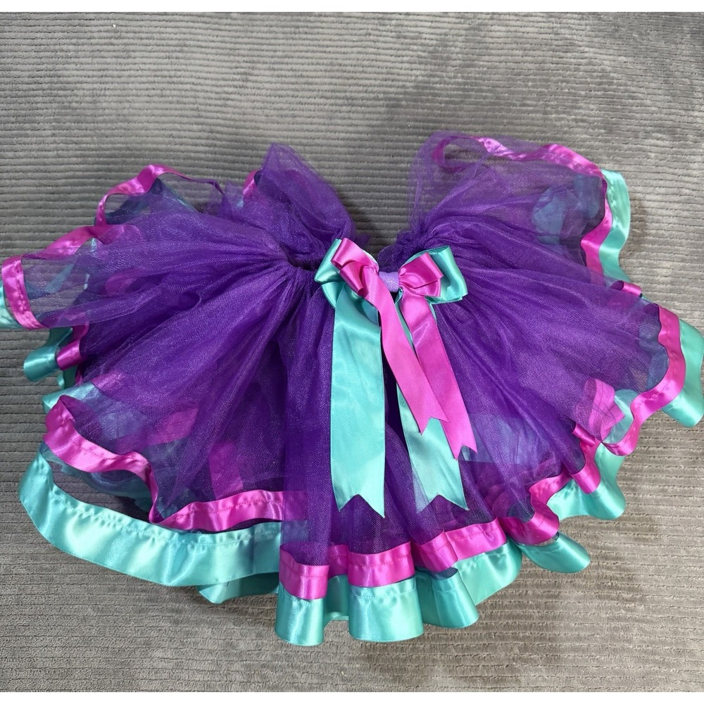 Girls Layered Rainbow Tutu Skirt Dance Dress Costume 5t